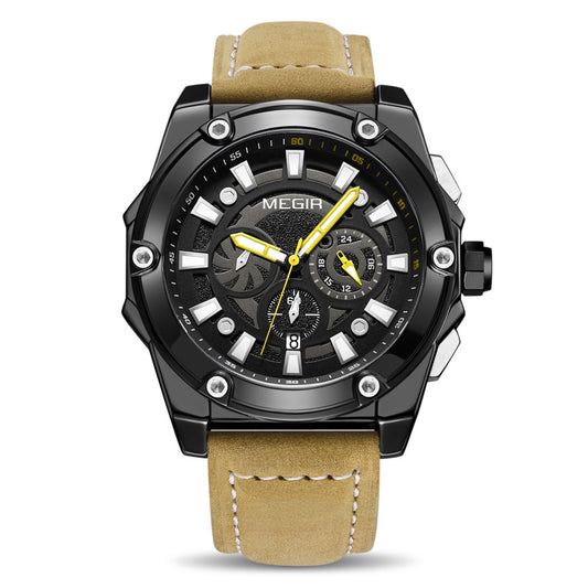 Reloj Cronógrafo Multifunción con Esfera Grande