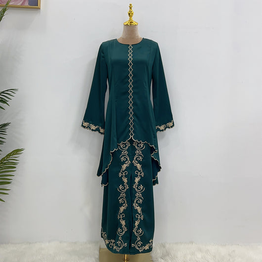 Traje de Gala Bordado Oriente Medio Elegante - Image 4