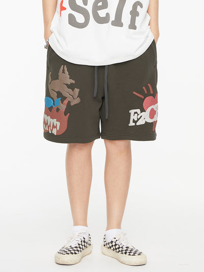 Shorts de Playa Hombre Estilo Americano con Estampado - Image 16