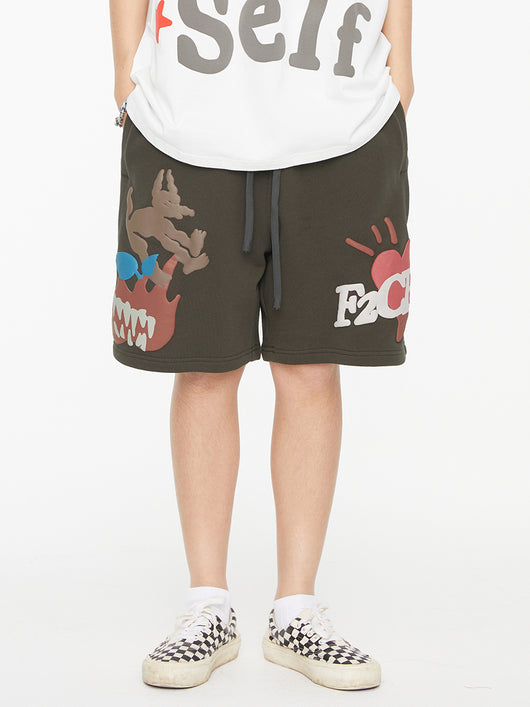 Shorts de Playa Hombre Estilo Americano con Estampado - Image 16