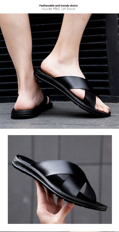 Sandalias Cómodas Extragrandes para Hombre - Calzado de Playa y Exterior - Image 24