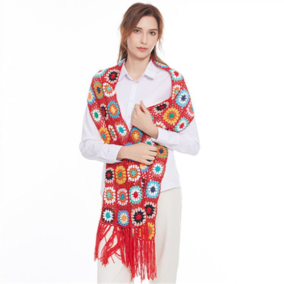 Pañuelo Elegante con Patrón Geométrico Estilo Sofisticado
