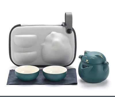 Set de Té Portátil con Tetera y 2 Tazas - Bolsa de Almacenamiento Incluida - Image 14