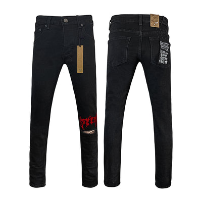 Jeans Ajustados Rotos con Elastano - Casual Moderno para Hombre - Image 3