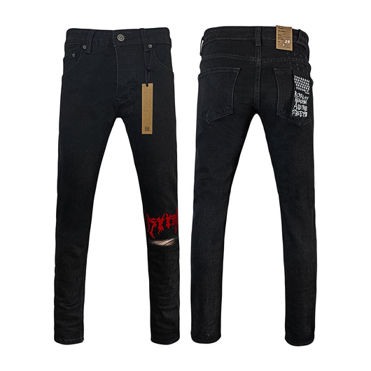 Jeans Ajustados Rotos con Elastano - Casual Moderno para Hombre - Image 3