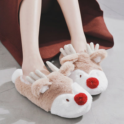 Set Navideño: Bolsa de Peluche Cervatillo Adorable + Pantuflas para Mujer - Image 10