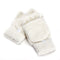 Guantes Mitones de Polar Coral con Dedos Libres para Escribir y Viajes