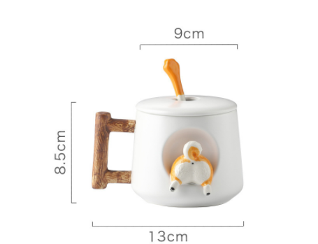 Taza de Cerámica Shiba Inu y Corgi para Parejas - Image 16