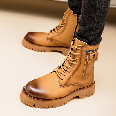 Botas Martin de Cuero para Hombre - Botines Altos Clásicos - Image 12