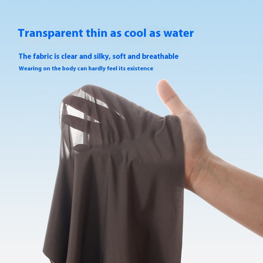 Bóxers de Seda Helada para Hombre - Cintura Media Color Sólido Verano - Image 3