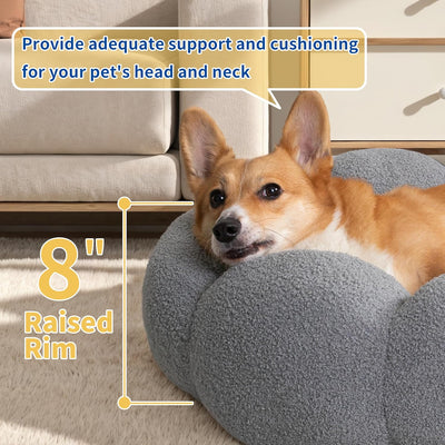 Cama Donut Térmica para Gatos y Perros - Cómoda Felpa con Base Antideslizante - Image 4