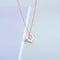 Novo colar de concha de amor folheado a prata esterlina 925 S925 feminino champanhe