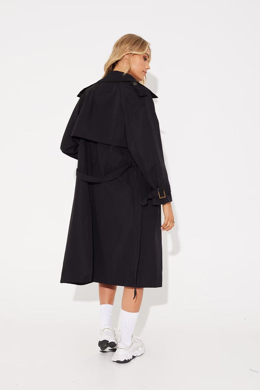 Abrigo Trench Casual Largo para Mujer - Image 15