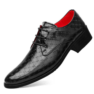 Zapatos Formales de Tacón Alto Puntiagudo en Cuero PU para Hombre - Image 5