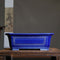 Gracked Glaze Dark Azul Inner Diameter 27 X 18x8.5 Cm