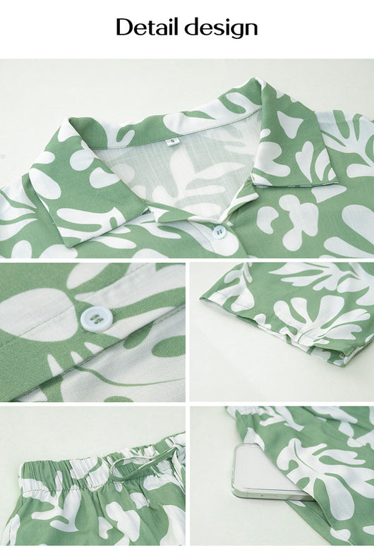 Conjunto de Verano para Mujer: Blusa Estampada y Shorts con Cordón - Image 13