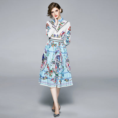 Vestido Camisero Plisado con Fleco en la Cintura - Image 6