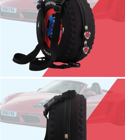 Mochila Pequeña para Niños Personalizada - Diseño 3D de Llanta para Kínder - Image 13
