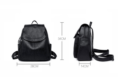 Mochila de Cuero Estilo Coreano para Mujer - Diseño Versátil y Elegante - Image 3