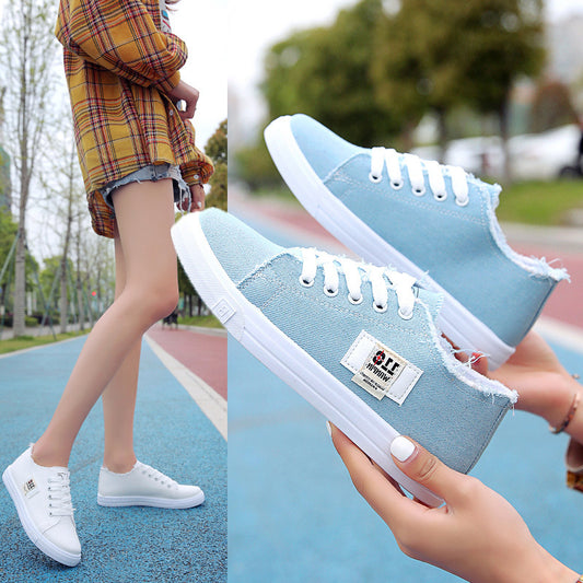 Zapatillas Canvas Coreanas Transpirables para Mujer - Estilo Casual Estudiante