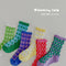 Calcetines Infantiles Verano Cuadros a Cuadros Estilo Coreano