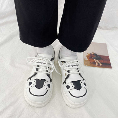Tenis Escolares con Suela Gruesa y Velcro Diseño Osito