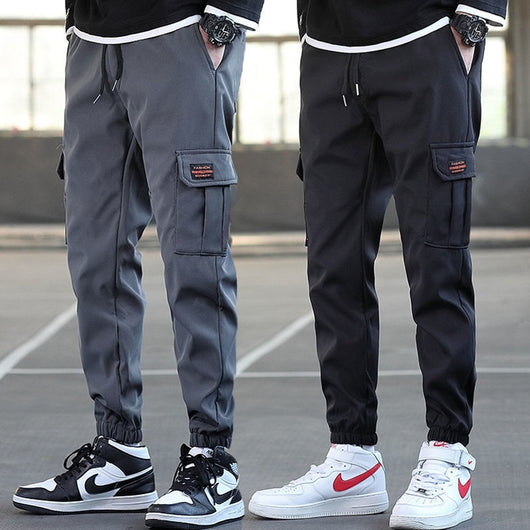 Pantalones de Trabajo Resistentes con Bolsillos Múltiples y Cintura Elástica