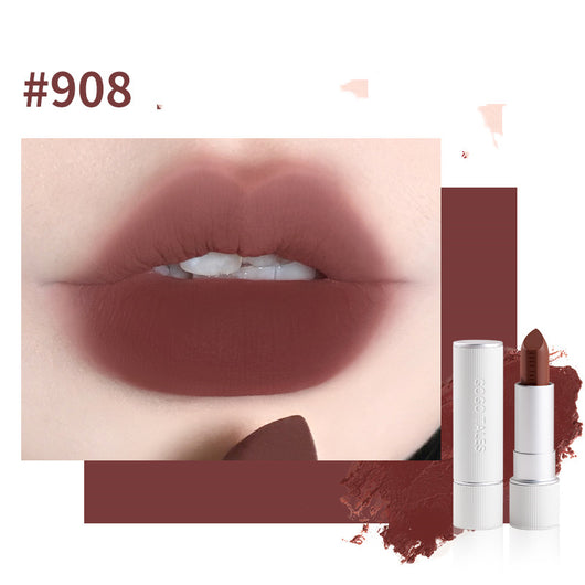 Labial Retro Otoño Invierno Terciopelo Suave Caramelo Castaño - Image 3