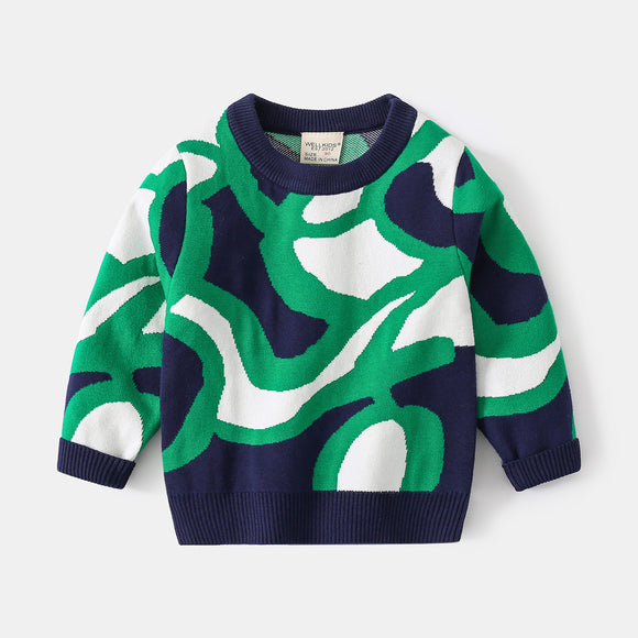 Playera Infantil Casual de Manga Larga