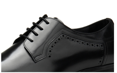 Zapatos Formales de Cuero con Cordones para Hombre - Negro - Image 9