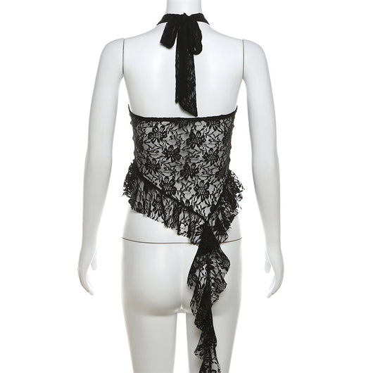 Chaleco Cuello Halter Pure Desire con Bordes Irregulares - Image 18