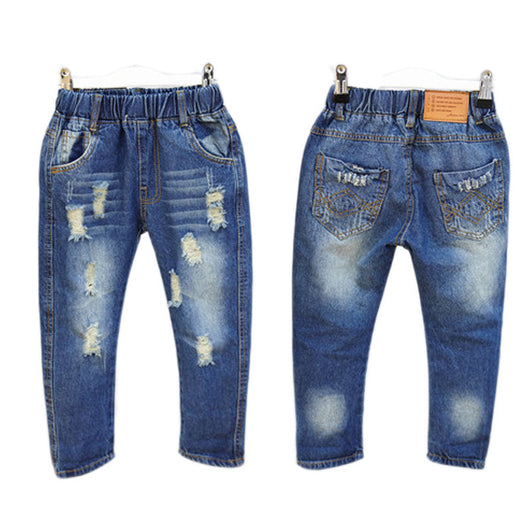 Jeans Holgados Infantiles con Rotos Modernos - Image 3