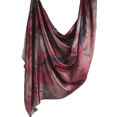 Pañuelo de Seda Estampado Mármol Étnico Premium - Image 11