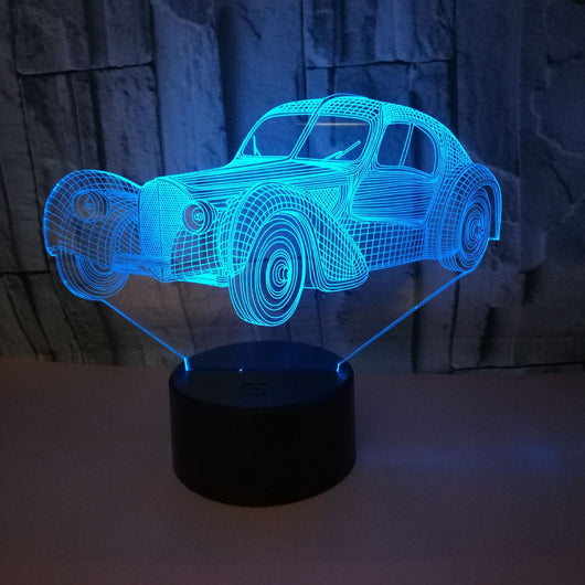 Luz Nocturna 3D USB para Auto - Diseño Clásico - Image 9