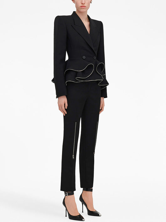 Traje Ejecutivo Dos Piezas con Blazer Ajustado y Pantalón Entallado - Image 11