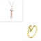 Love Hug Necklace Unisex Men Women Couple Jewelry Simple Temperament Clavicle Chain Valentines Day Lover Gift Rose Dorado Set