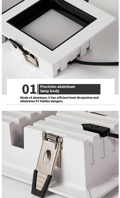 Downlight LED Cuadrado Ultra Delgado Embutido para Techo - Image 25