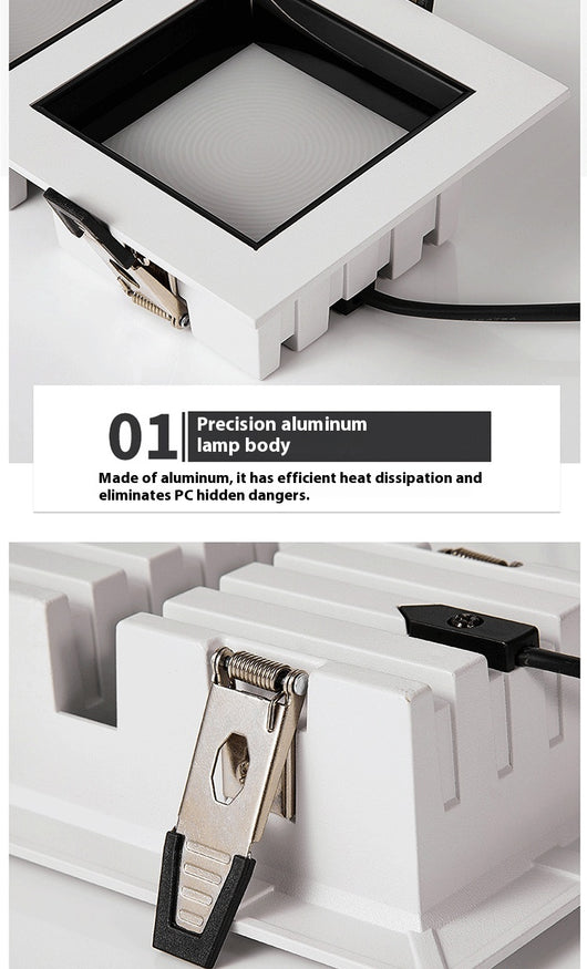 Downlight LED Cuadrado Ultra Delgado Embutido para Techo - Image 25