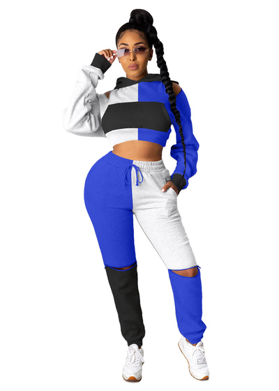 Conjunto Deportivo de Dos Piezas con Cierre y Costuras Decorativas - Image 3