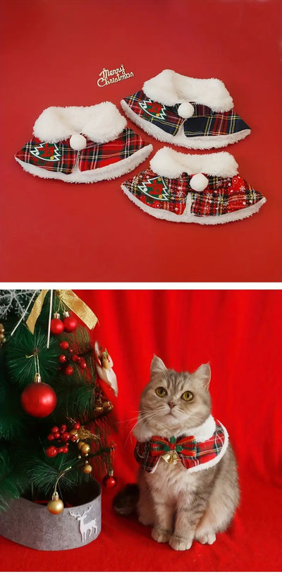 Capa Navideña Térmica para Mascotas - Bufanda Cálida para Perros y Gatos - Image 16