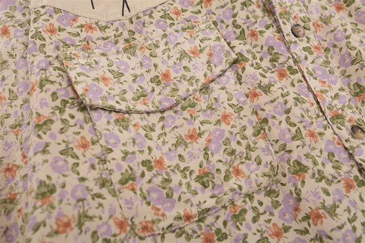 Camisa Cardigan Floral para Hombre - Bordada con Solapa, Manga Larga Suelta - Image 12