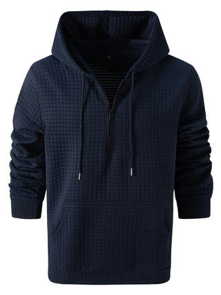 Sudadera Casual para Hombre con Diseño Jacquard Cuadros y Colores Sólidos - Image 11