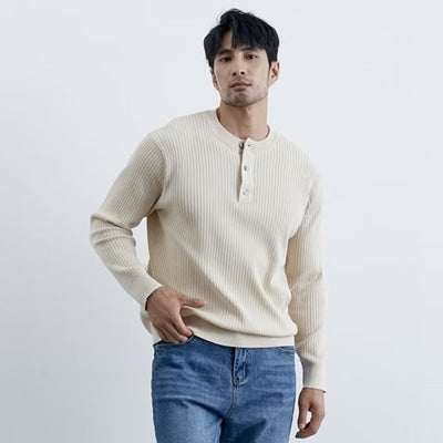 Suéter Ejecutivo Preppy de Manga Larga para Hombre - Image 4