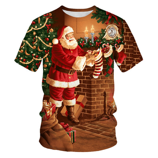 Playera Navideña Personalizada para Hombre con Impresión 3D Digital - Image 8
