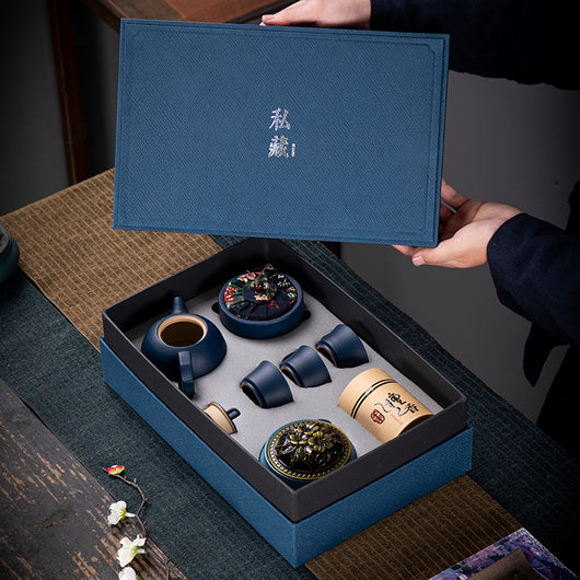 Juego de Té Kung Fu en Caja de Regalo - Cerámica Premium para Negocios - Image 23