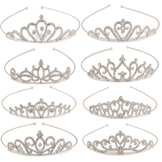 Diadema Corona Brillante 3D para Niñas