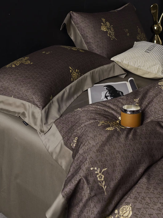 Juego de Cama Retro Algodón Peinado 4 Piezas - Calidez para Otoño e Invierno - Image 6