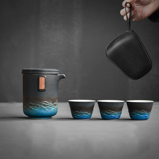Juego de Té Portátil de Cerámica para Viajes - Kung Fu Tea - Image 4