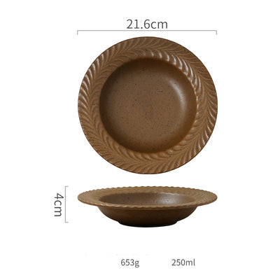 Plato Nórdico de Cerámica Artesanal Estilo Occidental - Image 14