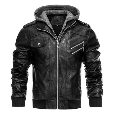 Abrigo de Cuero PU con Estilo Personalizado para Hombre - Image 10